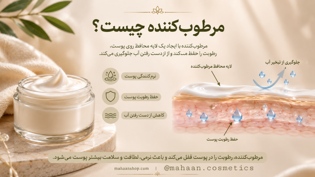 مرطوب کننده پوست و حفظ رطوبت